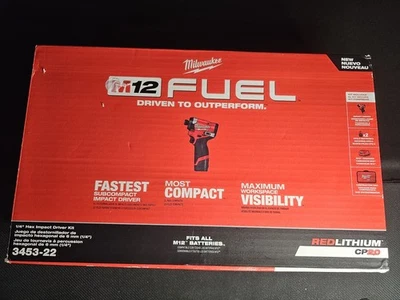 Milwaukee Electric - M12 Fuel 1/4 HEX Impact Driver Brand New In Box - Image 1 of 4