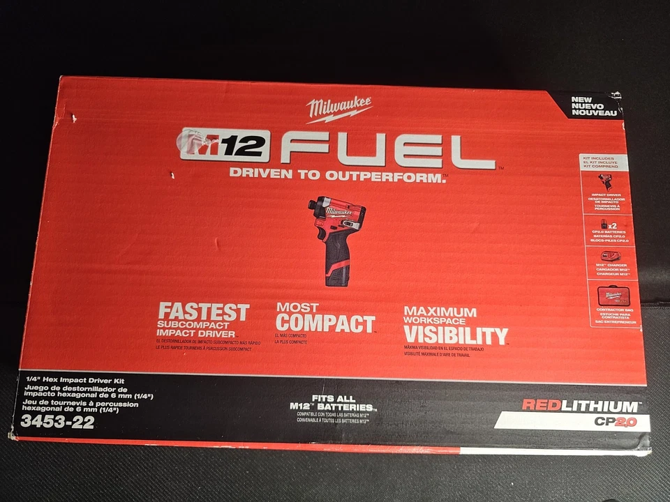 Milwaukee Electric - M12 Fuel 1/4 HEX Impact Driver Brand New In Box - Image 1 of 4