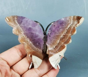 Intaglio! Rarissima pietra Reiki cristallo ametista viola messicana naturale guarigione - Foto 1 di 12