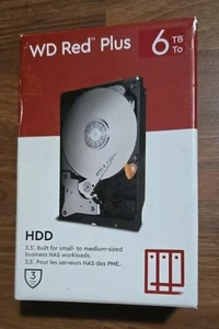 Disque dur interne NAS 3,5" mdl WD60EFPX SPC5ZN0 WD Red Plus 6 To NEUF - Photo 1/3