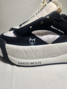 Naked Wolfe Herren Grob Plateau Turnschuhe Schwarz Weiß Größe 5,5 UK / 6,5 US - Bild 1 von 16