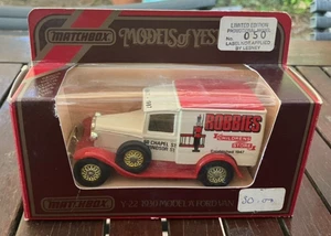 1/43 Matchbox Models of Yesteryear 1930 Ford Model A Van Robbies of Windsor Y-22 - Picture 1 of 2