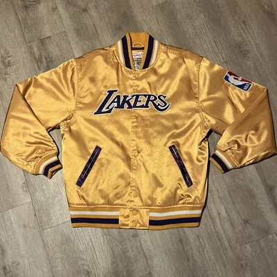 Mitchell & Ness NBA Los Angeles Lakers Satin Jacket - Men’s Size M - HWC - Image 1 of 4