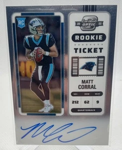 2022 Panini Contenders Optic #130 Matt Corral Rookie Ticket Auto - Picture 1 of 2