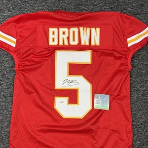 Hollywood Brown signed Autogramm Trikot COA KC CHIEFS #5 - Bild 1 von 6