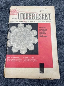 Vintage THE WORKBASKET Magazine October 1957 Volume 23 Number 1 Needlecraft - Picture 1 of 4