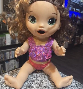 Muñeca Hasbro Baby Alive Snackin - Funciona Cabello Marrón - Ojos Verdes ⭐️ - Imagen 1 de 5