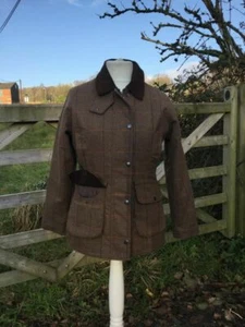 Ladies Deluxe Tweed coat wool rich waterproof breathable town and country Sale - Picture 1 of 2