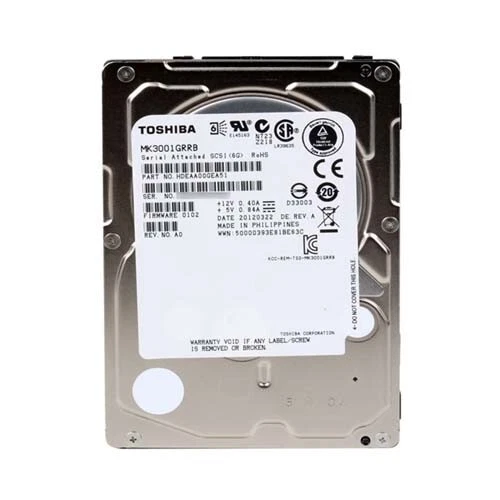 **ZERO HOURS**-MK3001GRRB Toshiba 300GB 15K RPM 6Gb/s 2.5" SAS HDD Hard Drive - Image 1 of 1