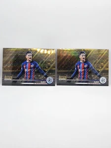 2022-23 Topps UEFA Stadium Chrome GAVI TRUE GOLD /50 & PRISM GOLD REFRACTOR /50 - Picture 1 of 5