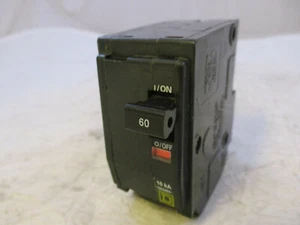 SQUARE D QO260 TYPE QO 2-P 60A 240V CIRCUIT BREAKER 'SAMEDAY SHIP' - Picture 1 of 5