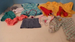 American Girl~Our Generation Doll Clothes Lot~Yellow Raincoat & Boots/Umbrealla~ - Picture 1 of 5