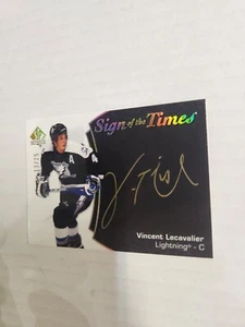 2021-22 SP Authentic Sign Of The Times Vincent Lecavalier Black #/25!!! Ssp! - Picture 1 of 2