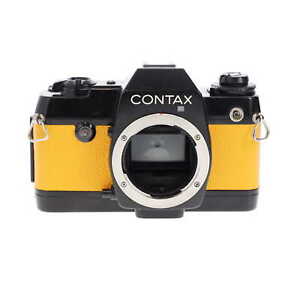 Contax 137 MD Quartz 35mm Film Camera Body, Yellow Leatherette
