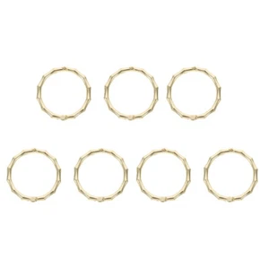 7 Piezas Llaveros Espinas Encuadernadora Libro Hebilla Bisagras Anillos de Libro Dorados - Imagen 1 de 12