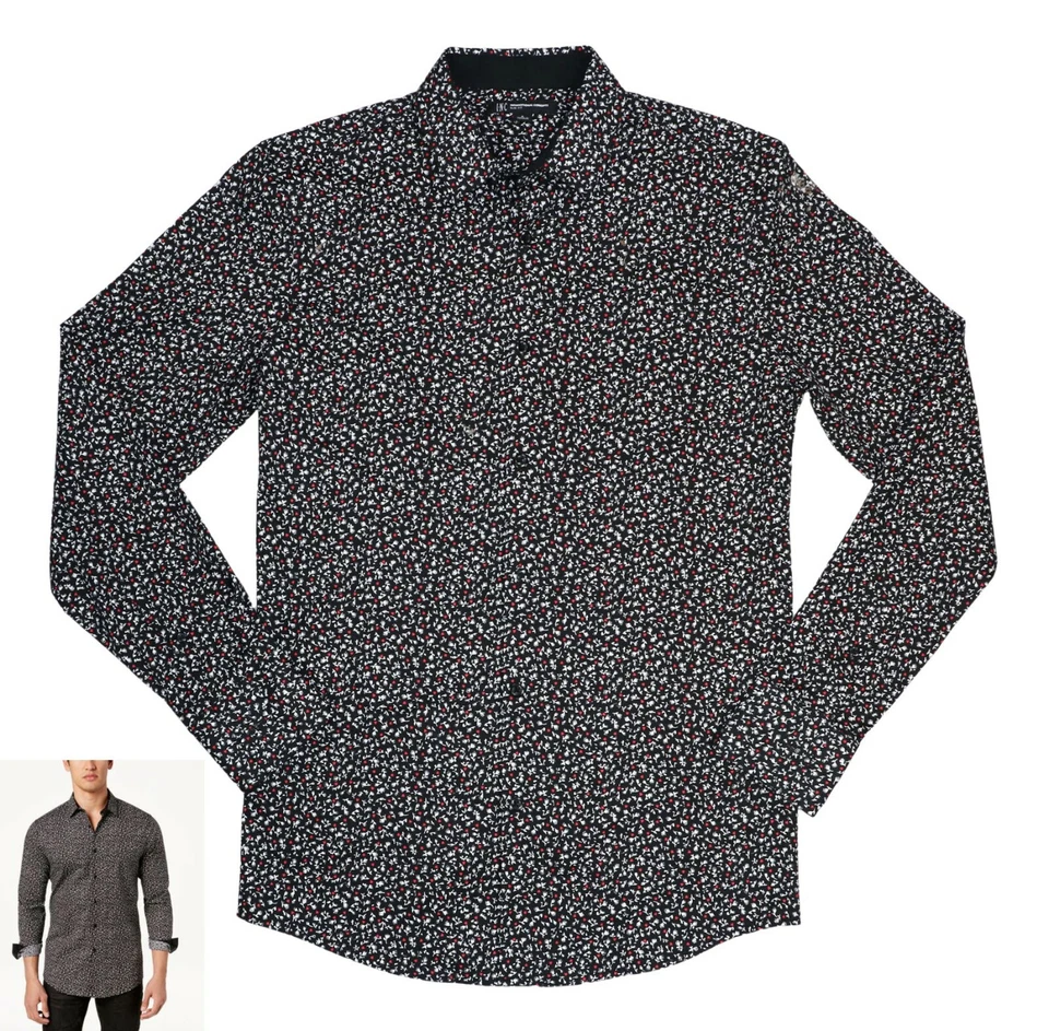 INC International Concepts Micro Square Men's Long Sleeve Button Down Shirt NWT - Image 1 of 1