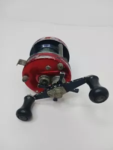 Vtg Abu Garcia Ambassadeur RED 4500 High Speed Bait Al Reel No Spool Ctrl Cap - Picture 1 of 15