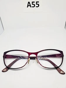 Bulova Alameda Marsala Eyeglasses Red Full Rim Frames 51-16-135 - Picture 1 of 4