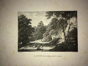 PARIS ( LA PETITE CARRIÈRE DE SAINT CLOUD).LITHOGRAPHIE XIXe. - Picture 1 of 2