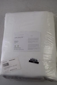 Cortina Pottery Barn. Top poste 3 en 1. Esmery. 100x84. Blanco - Imagen 1 de 3