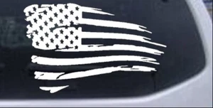 Calcomanía adhesiva para ventana de automóvil camión bandera americana desgastada 8X5.1 - Imagen 1 de 33
