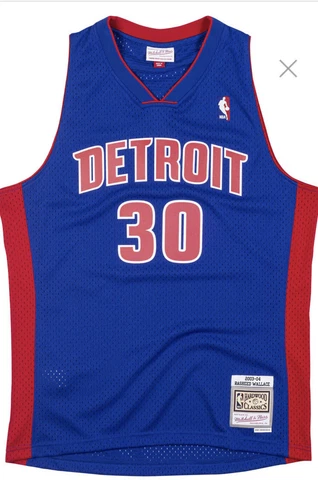 Mitchell & Ness Men’s S Swingman Jersey Detroit Pistons 2003-04 Rasheed Wallace Cover