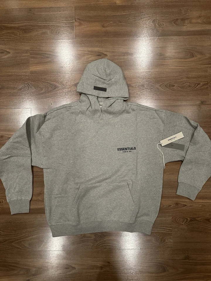 Fear Of God Essentials Hoodie Dark Oatmeal Size Large 100 Authentic