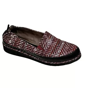 Ron weiße geflochtene Leder Slipper Loafer Turnschuhe Größe Italien 38, 7,5 US Damen - Bild 1 von 7