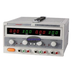 Variable TRIPLE LINEAR DC POWER SUPPLY 30V 5A Digital Regulated Lab Grade NEW - Picture 1 of 1