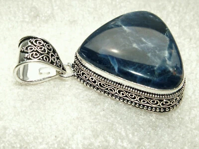 NAVY SOLDALITH  EdelsteinAnhänger  in Silberfassung pl. EINZIGARTIG/NEU! - Bild 1 von 3