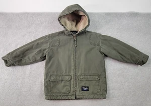 Walls Blizzard Pruf YOUTH X-Small 4-5 Green Sherpa Lined Hooded Coat Jacket - Picture 1 of 13