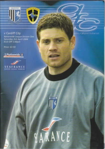2003/04 GILLINGHAM V CARDIFF CITY 03-04-2004 DIVISION 1 - Picture 1 of 1