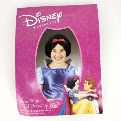 Disney Disfraz Blancanieves Niño Peluca Talla Única Niñas Disfraz Halloween Foto 1 de 2