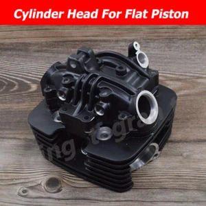 Black Cylinder Head For Suzuki GN125 EN125 GS125 GZ125 DR125 TU125 Flat Piston - Picture 1 of 8