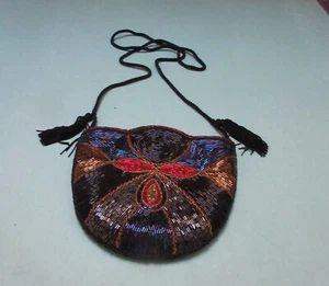 ART DECO beadeevening bag Authentic Art Deko + 1 Art Nouveau beaded purs - Picture 1 of 4