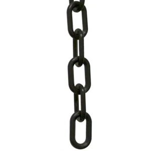 1 in. (#4, 25 mm) x 100 ft. Plastic Chain in Black - Picture 1 of 1