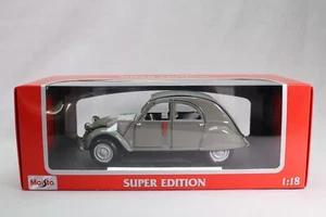 LJ528 MAISTO SUPER EDITION 37834 1/18 1:18 Citroen 2CV 1952 gris - Picture 1 of 8