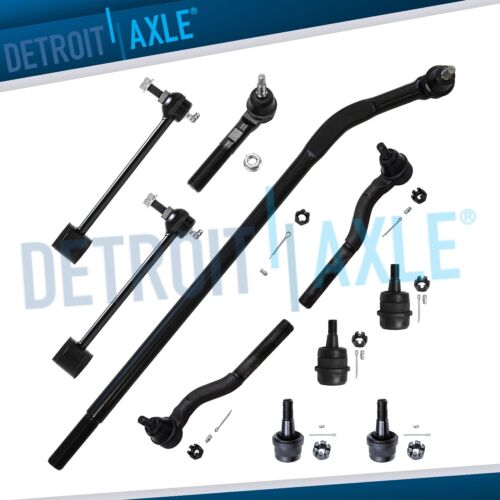 Front Inner Outer Tie Rod Upper Lower Ball Joints for 2007-2017 Jeep Wrangler