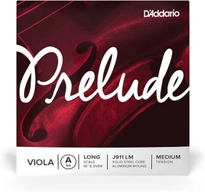 D'Addario Prelude Viola A String 16" + Long Scale J911 LM Medium Tension - Picture 1 of 1
