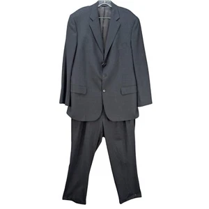 Brooks Brothers Suit 2Pc Set Mens 44R Gray Pleated Pants 36R Wool Blend Corpcore - Picture 1 of 20