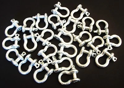 GOLIATH INDUSTRIAL TOOL 25 GOLIATH INDUSTRIAL 5/16 BOW SHACKLE ANCHOR CLEVIS SCREW PIN 1500LB BS516 G209