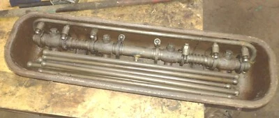 Farmall M MV tractor IH engine motor rocker arm assembly push rods & valve cover - Image 1 of 4