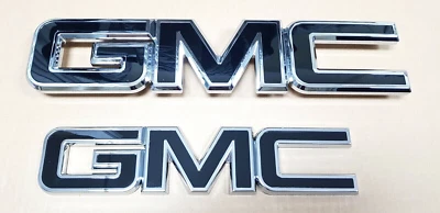 GM Grille Tailgate Emblem Black Chrome for 2015-19 GMC Sierra 1500 2500HD 3500HD - Image 1 of 4