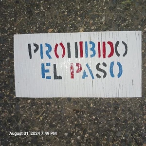 No Trespassing  Wood Sign 14"×8" English Or Spanish  - Picture 1 of 4