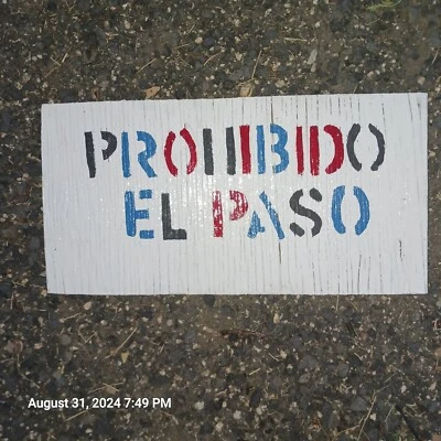 No Trespassing  Wood Sign 14"×8" English Or Spanish  - Image 1 of 4