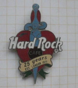 HARD ROCK CAFE SWORT LONDON EST 1971 / 25 YEARS ............... HRC Pin (251a) - Picture 1 of 1