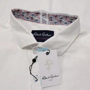 Robert Graham NWD Bennett Casual Button Down Shirt Size 2XL Tailored in White - Picture 1 of 11