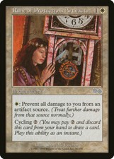 Magic MTG Tradingcard Urza's Saga 1998 Rune of Protection: Artifacts 35/350