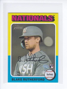 2024 Topps Heritage Mini #240 BLAKE RUTHERFORD RC Nationals ROOKIE MINI - Picture 1 of 3