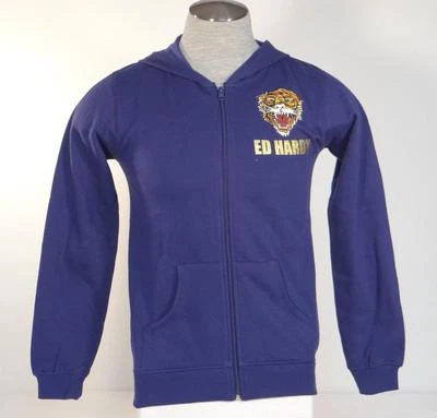 Ed Hardy Tiger Gráficos Tatuaje Gráficos Niños Sudadera con Capucha Sudadera con Capucha Niños Nuevo con Etiquetas Foto 1 de 4